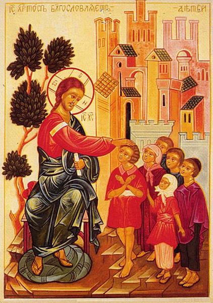 Christ blessing the children dans images sacrée ChristBlessingChildren